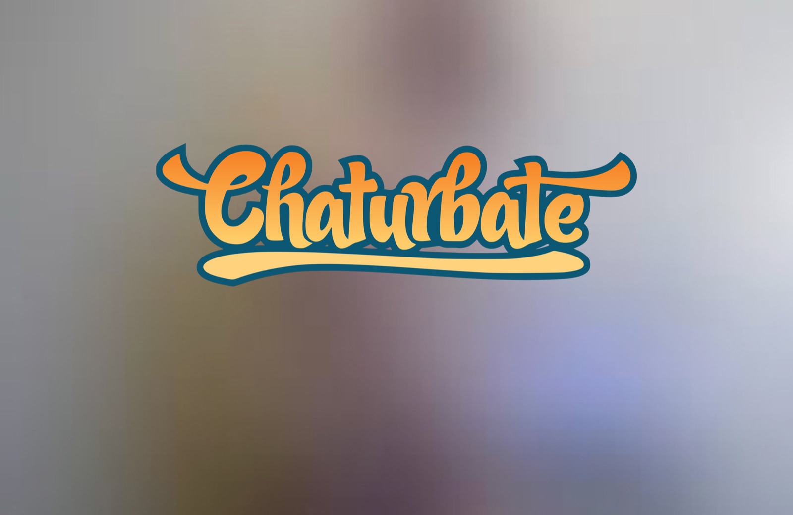 Chaturbate live streaming platform logo on a blurred background